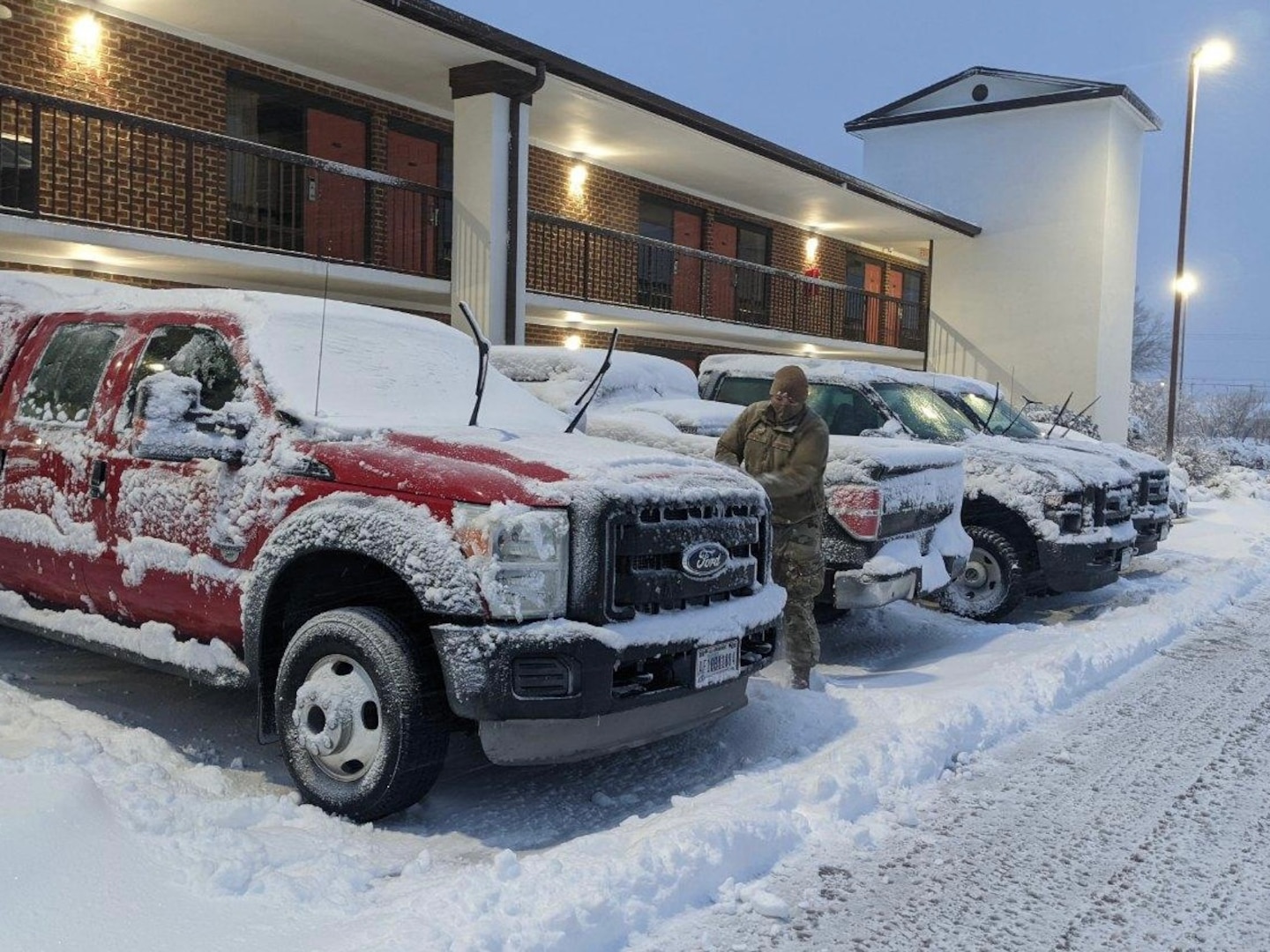 VNG staged on the Eastern Shore for possible winter storm response