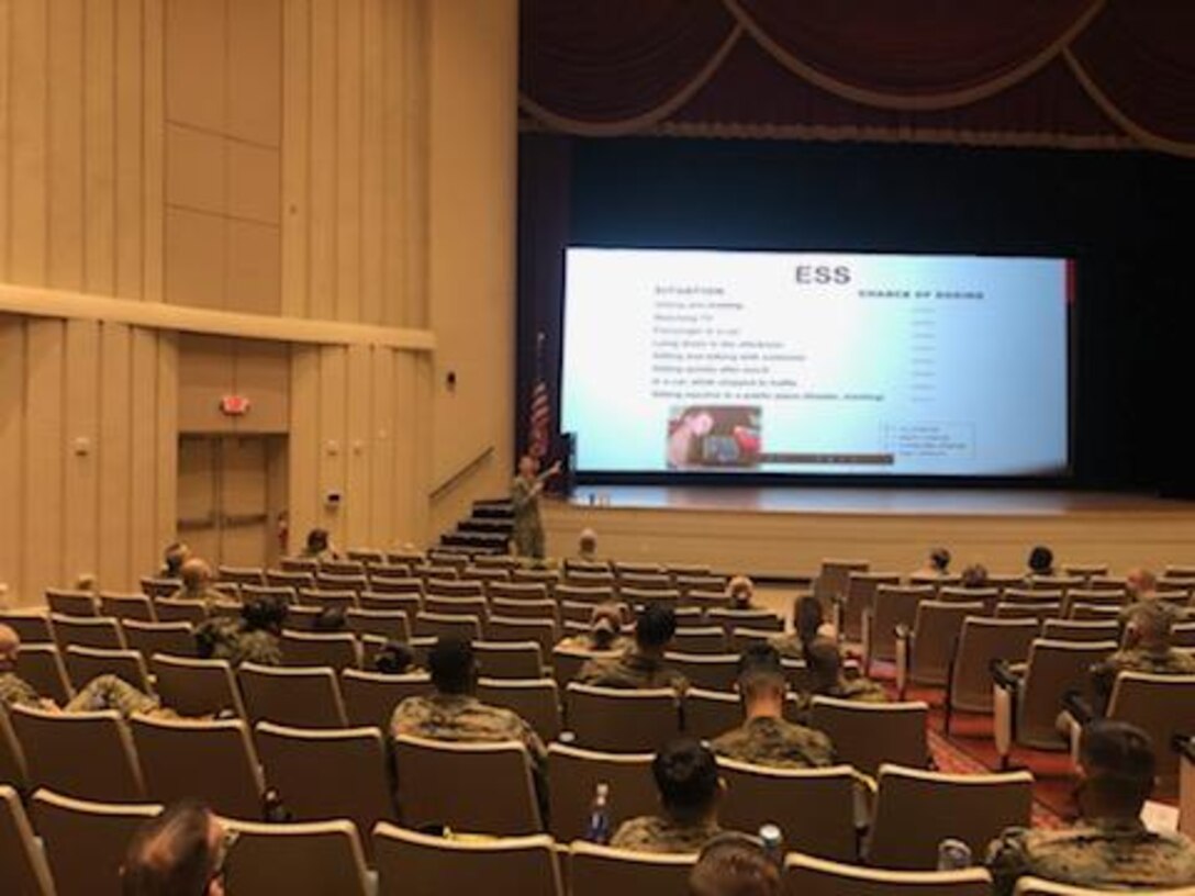 The 16th Sergeant Major of the Marine Corps, retired Sergeant Major Carlton W. Kent, starts off the Headquarters Battalion's Back in the Saddle training event.