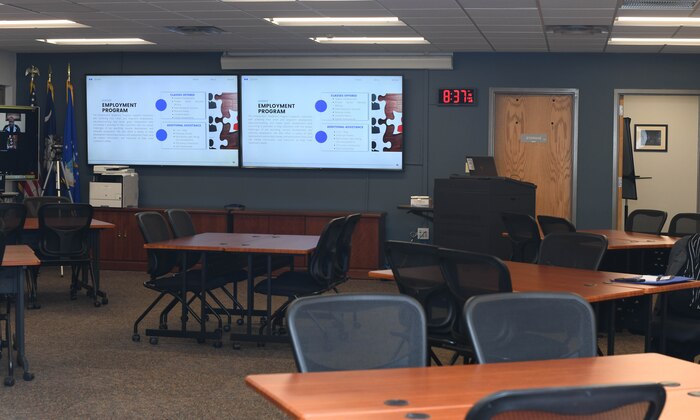 The Military and Family Readiness Center re-opened to Joint Base Charleston service members and their families, Jan. 28, 2022.