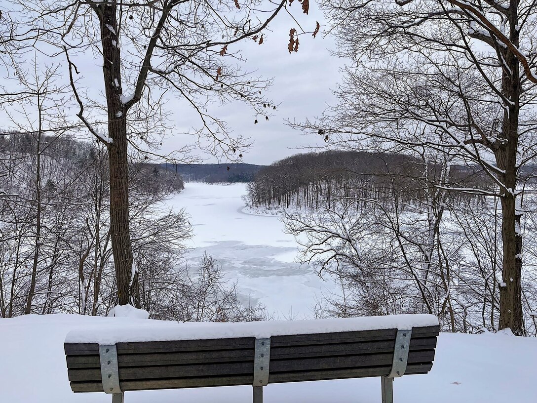 snowy reservoir