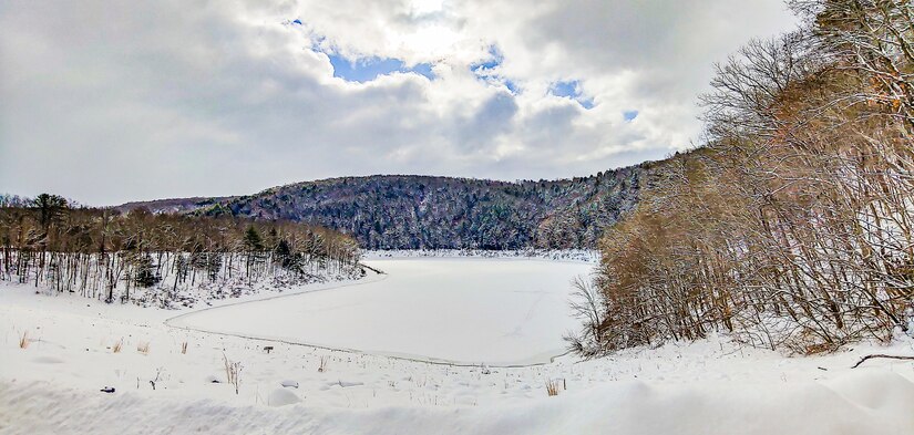 snowy reservoir