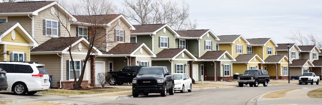 Row of houses at Tinker AFB