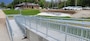 The newly renovated riverfront walkway at Locks and Dam 14 in Pleasant Valley, Iowa.