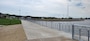 The newly renovated riverfront walkway at Locks and Dam 14 in Pleasant Valley, Iowa.