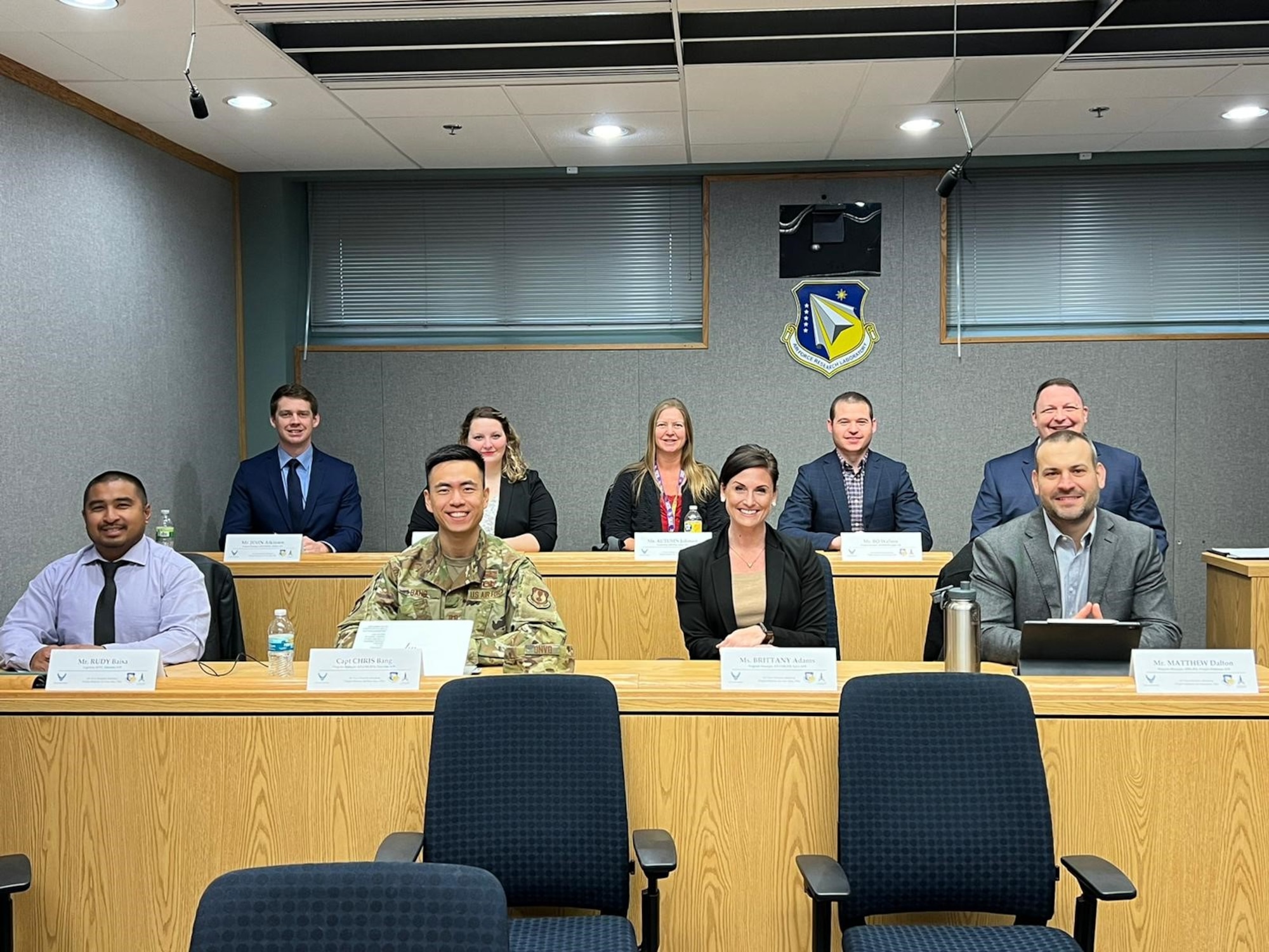 Members of the Advanced Tactical Acquisition Corps (ATAC) – Team 12. Recently the team made recommendations designed to improve the interface between Air Force and National Geospatial Intelligence Agency systems. (Courtesy photos)
