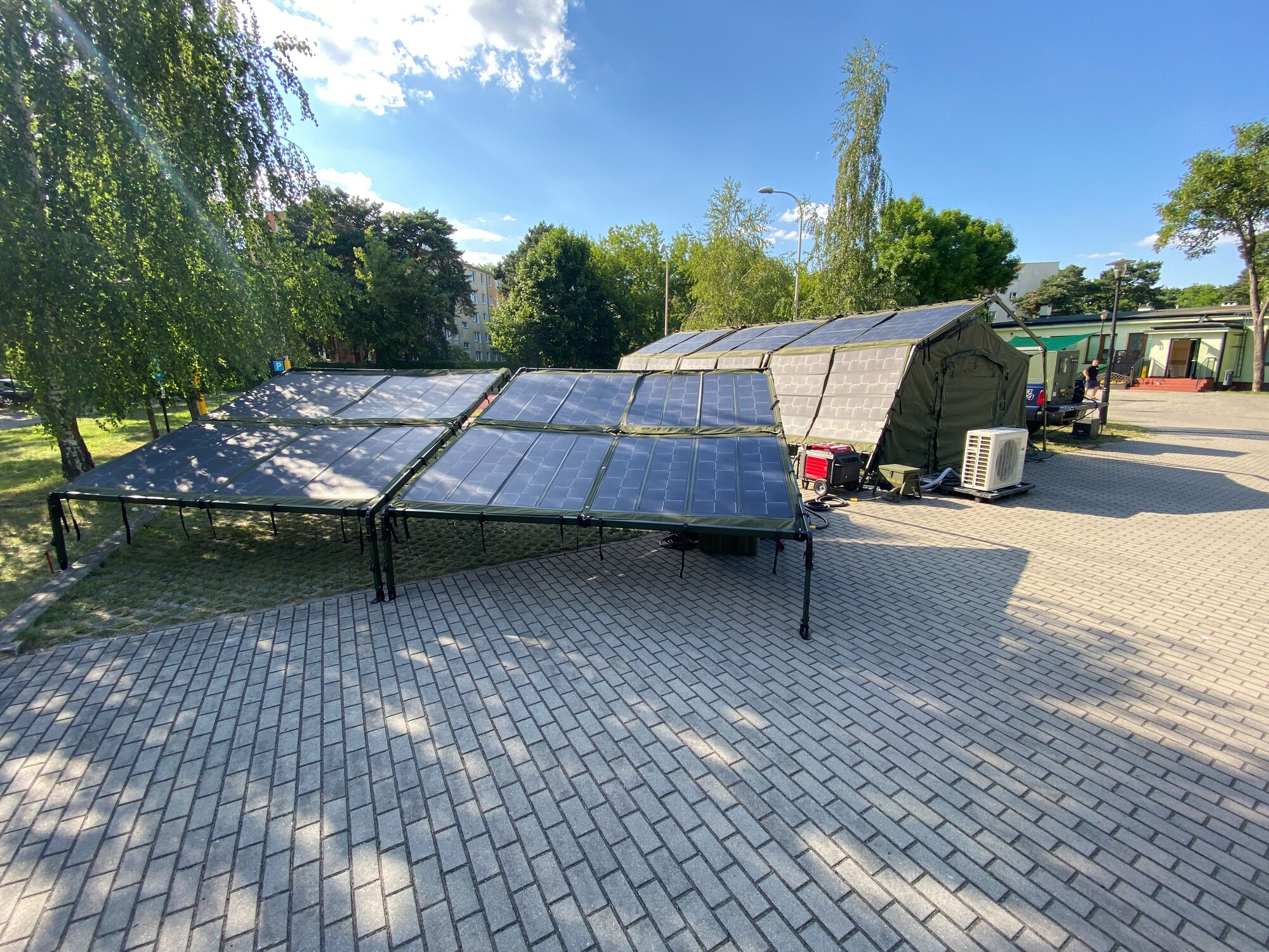 Project Arcwater solar-powered tent