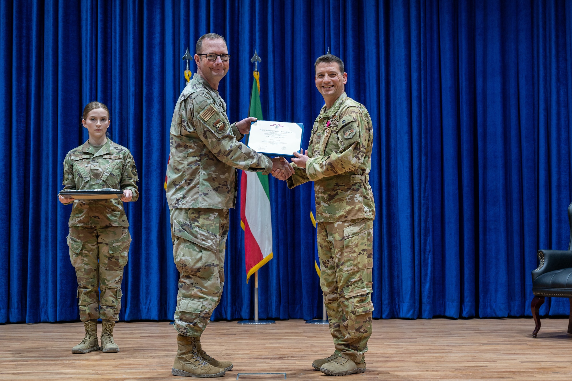 The 407th Air Expeditionary Group was inactivated during a ceremony at the base theater June 30, 2022.  This was the final group level inactivation ceremony for the 386th Air Expeditionary Wing as it shifted from the expeditionary group construct to the Air Staff model.