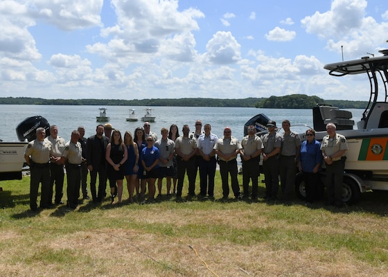 Tennessee Wildlife Resource Agency, Mothers Against Drunk Driving, the U.S. Army Corps of Engineers Nashville District, and the National Association of State Boating Law Administrators participated in the TWRA Operation Dry Water press day to inform the public of heightened TWRA and Coast Guard presence on Tennessee water ways over the July 4th weekend. The press conference was held at J. Percy Priest Lake in Nashville, Tennessee.