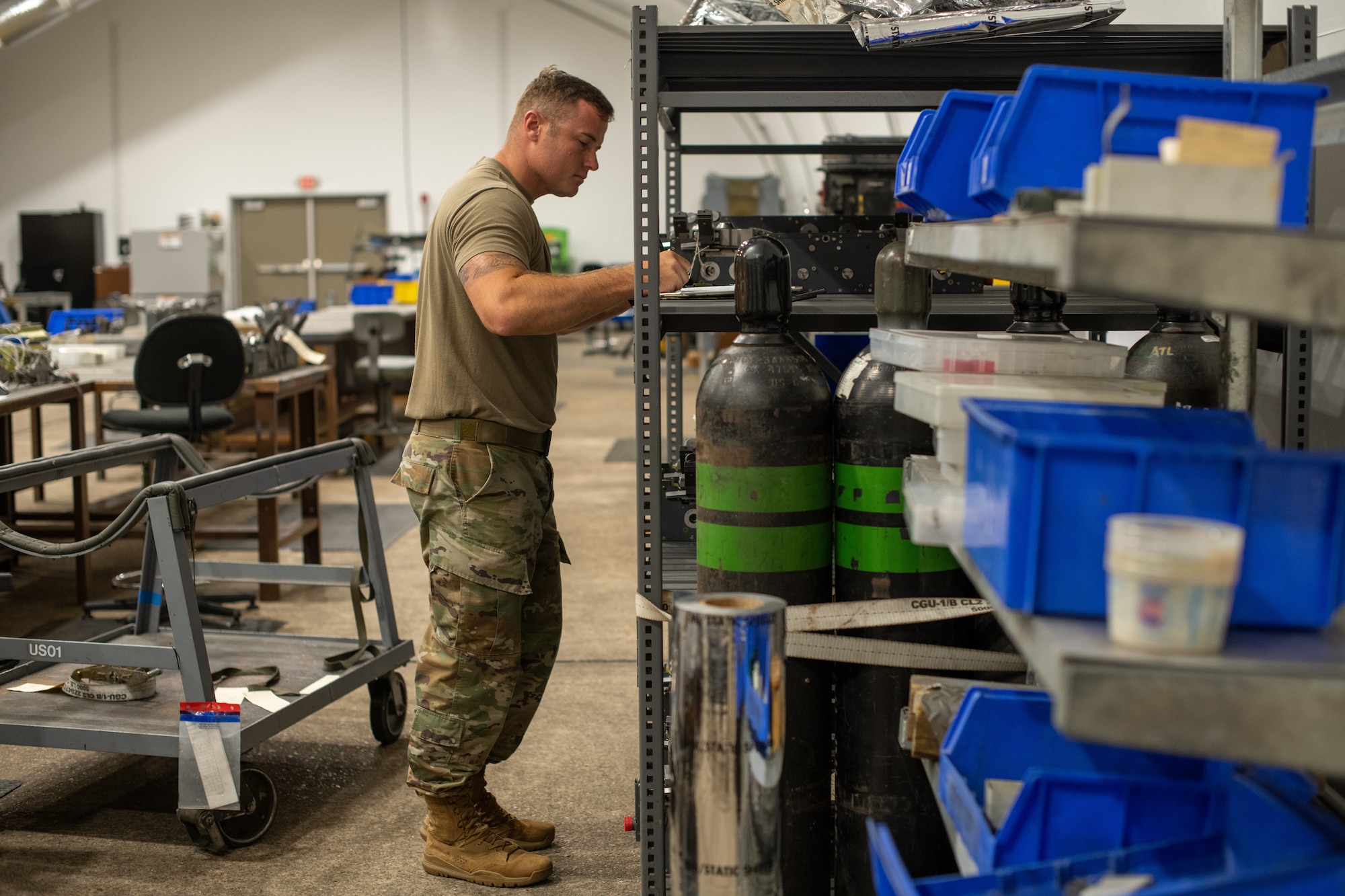Airmen inventories weapons systems