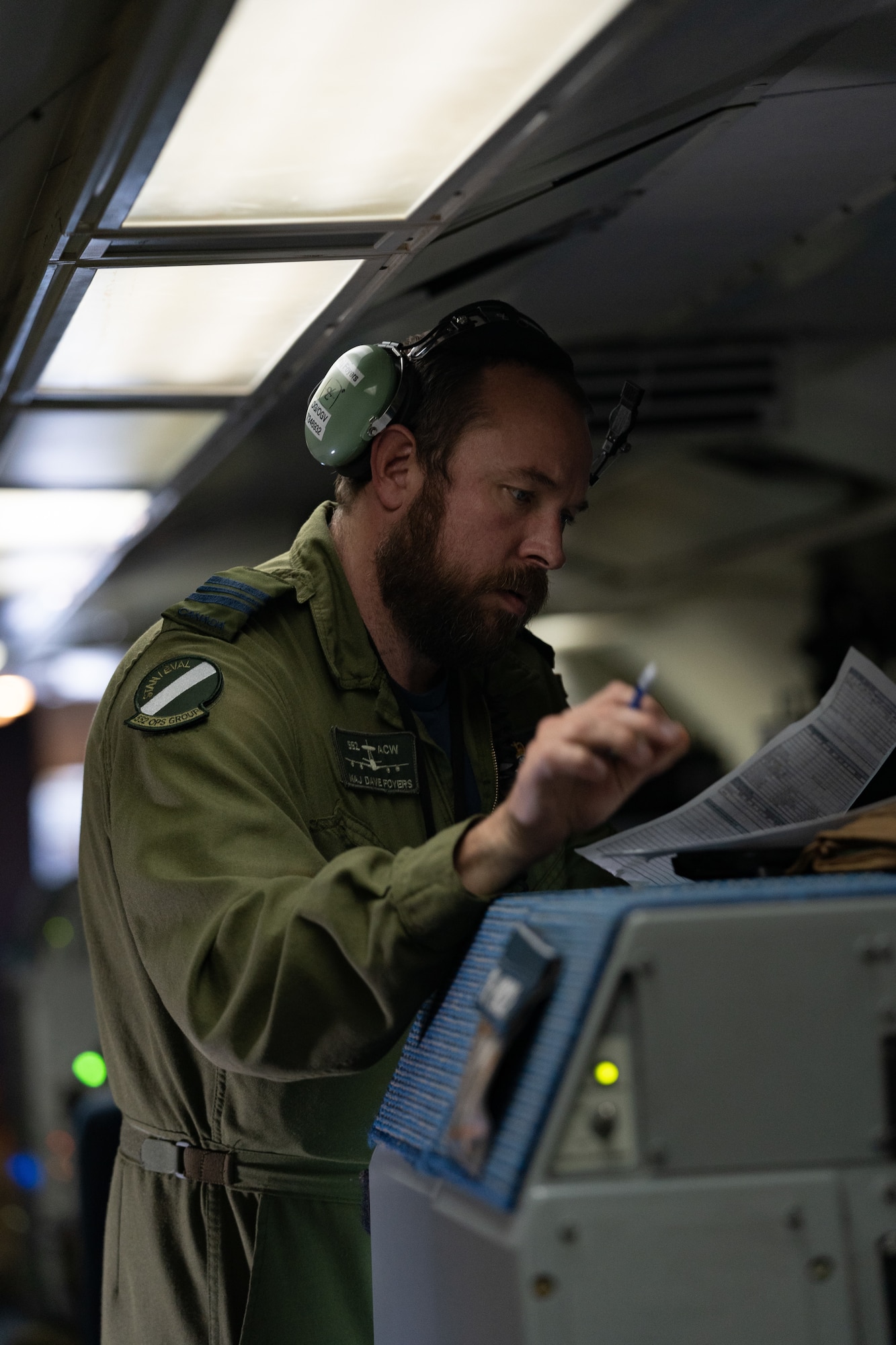 U.S. Air Force and Canadian Royal Air Force members assigned the 552nd Air Control Wing participate in RED FLAG-Alaska 22-2
