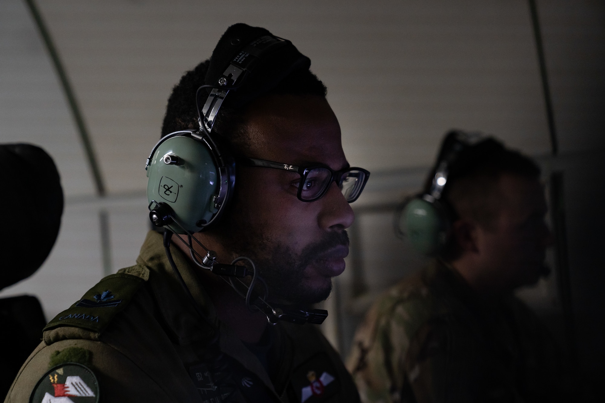 U.S. Air Force and Canadian Royal Air Force members assigned the 552nd Air Control Wing participate in RED FLAG-Alaska 22-2