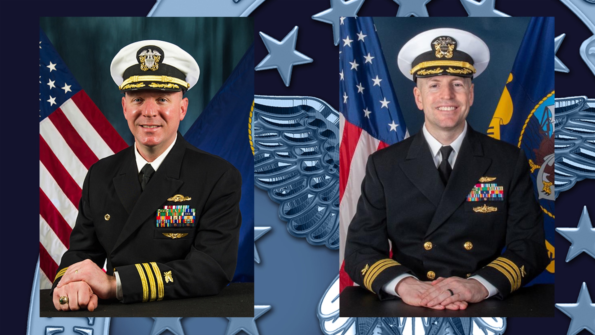 Two U.S. Navy Officers