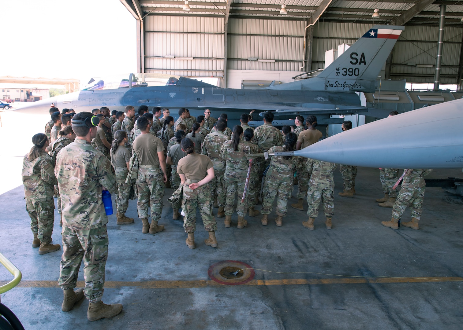 Embry Riddle Aeronautical University ROTC cadets visit 149th Fighter Wing