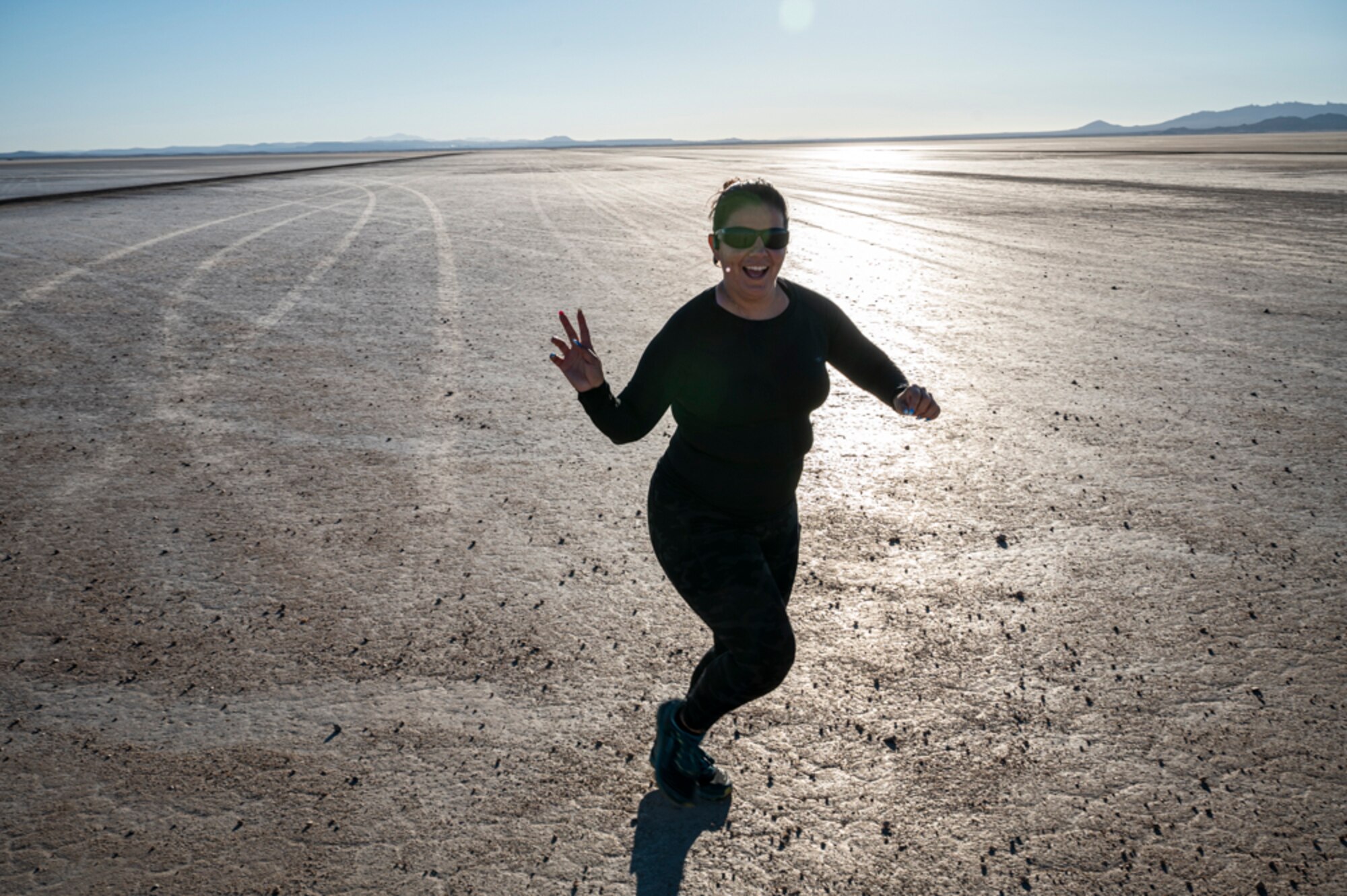 Team Edwards participated in a Flight Line 5K/10K/15K Run-Walk Event July 5th where participants had the chance to experience running on the flight line and Rogers Dry Lake Bed. This is all thanks to the 412th Force Support Squadron.