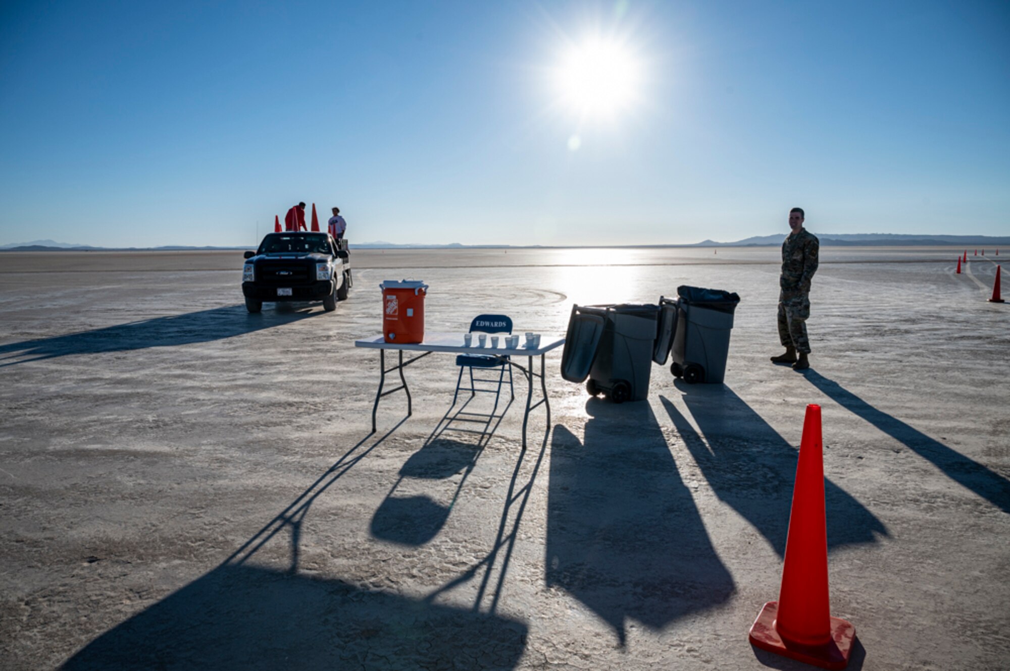 Team Edwards participated in a Flight Line 5K/10K/15K Run-Walk Event July 5th where participants had the chance to experience running on the flight line and Rogers Dry Lake Bed. This is all thanks to the 412th Force Support Squadron.