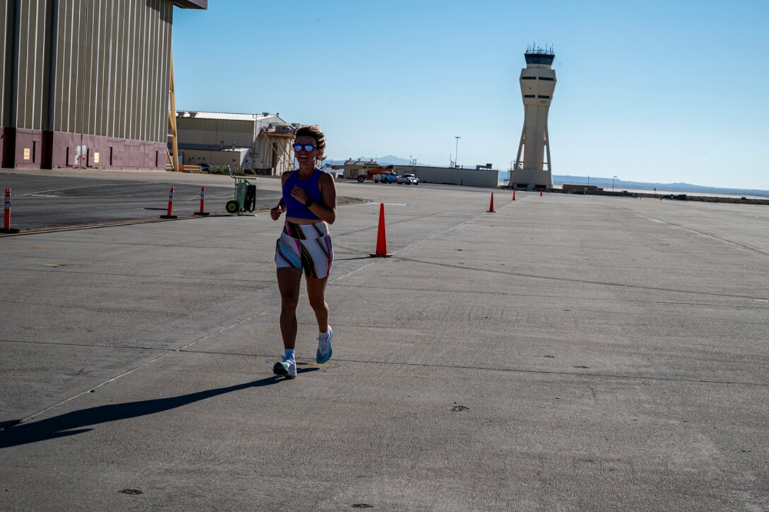 Team Edwards participated in a Flight Line 5K/10K/15K Run-Walk Event July 5th where participants had the chance to experience running on the flight line and Rogers Dry Lake Bed. This is all thanks to the 412th Force Support Squadron.