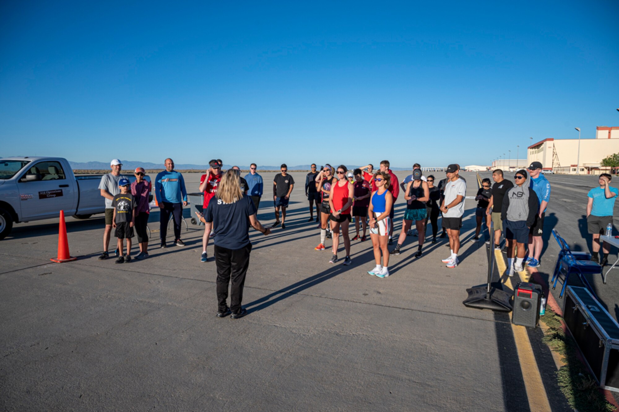 Team Edwards participated in a Flight Line 5K/10K/15K Run-Walk Event July 5th where participants had the chance to experience running on the flight line and Rogers Dry Lake Bed. This is all thanks to the 412th Force Support Squadron.