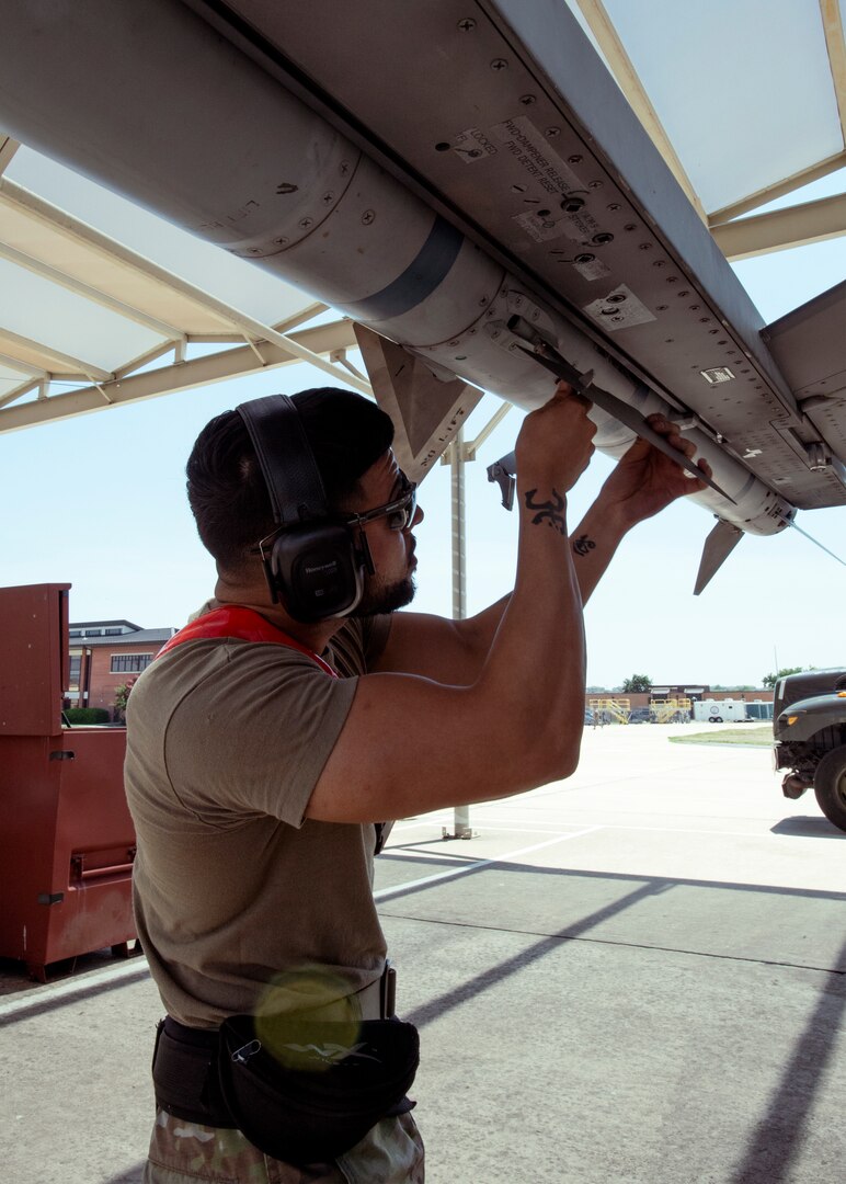 Aircraft armament systems technicians keep 149th Fighter Wing aircraft ready to fight
