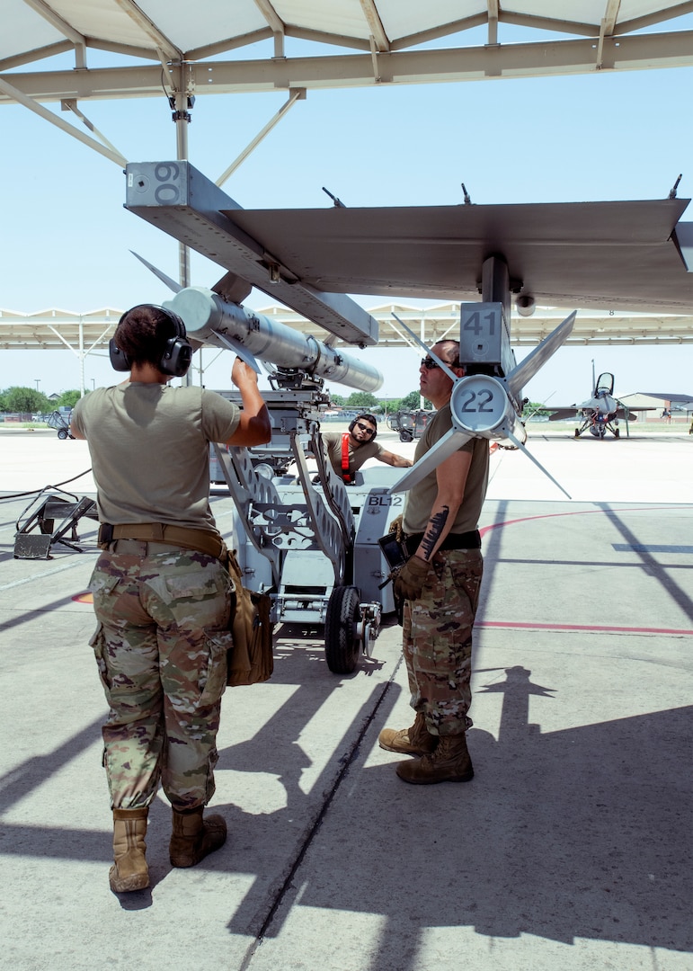 Aircraft armament systems technicians keep 149th Fighter Wing aircraft ready to fight