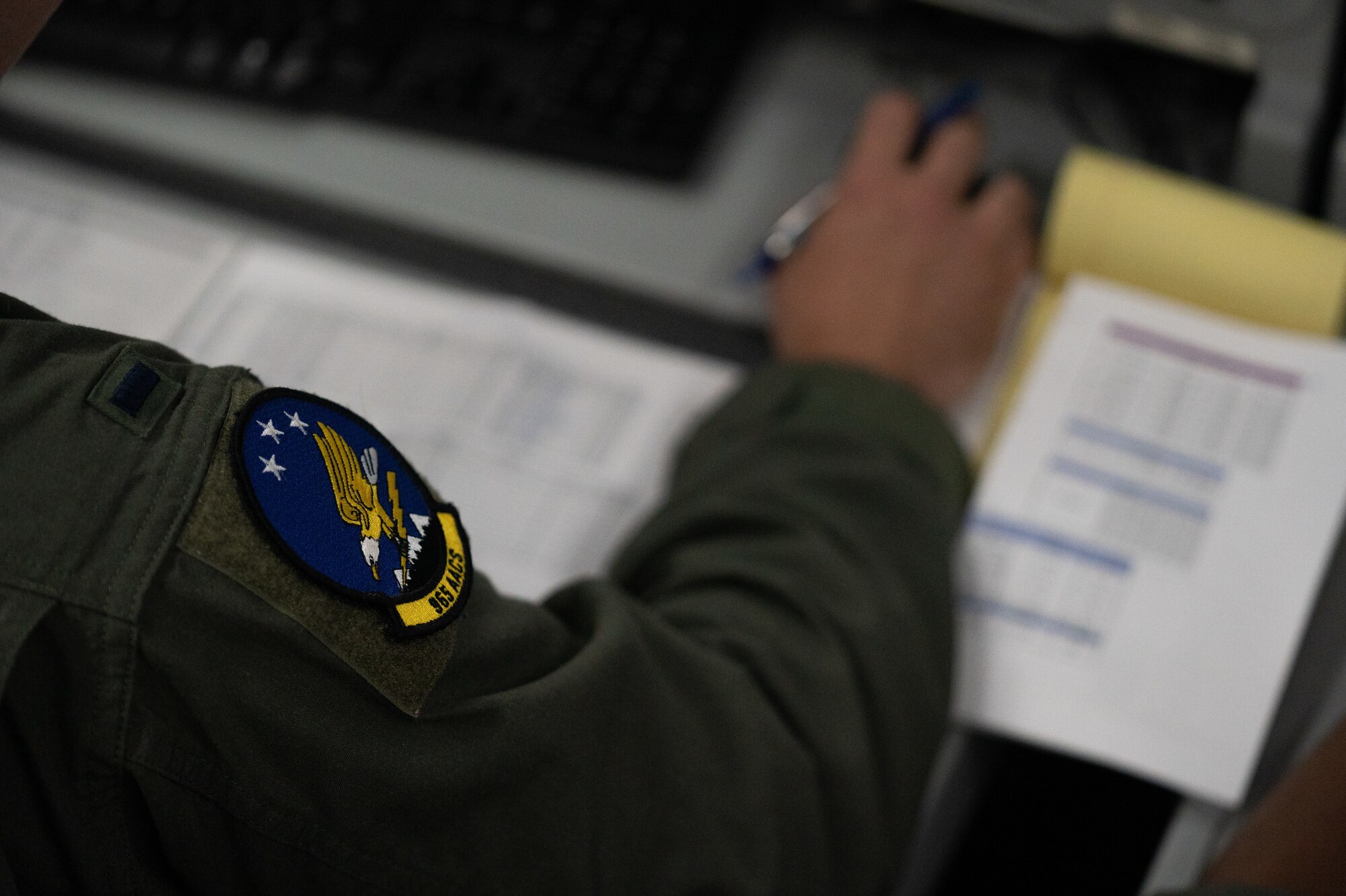 U.S. Air Force and Canadian Royal Air Force members assigned the 552nd Air Control Wing participate in RED FLAG-Alaska 22-2