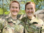 SSgt Abigail Fisher and SSgt Hannah Fisher are on a yearlong tour at the National Security Agency (NSA).
