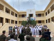 Naval Infantry Leaders Symposium-Africa (NILS-A) participants pose for a photo in Dakar, Senegal.