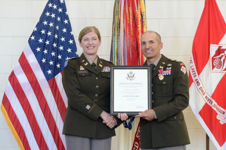 On Thursday June 30, 2022, a retirement ceremony was held for U.S. Army Corps of Engineers Great Lakes and Ohio River Division Deputy Commander Colonel Paul Kremer at the Army Reserve Center in Ft. Thomas, Kentucky.