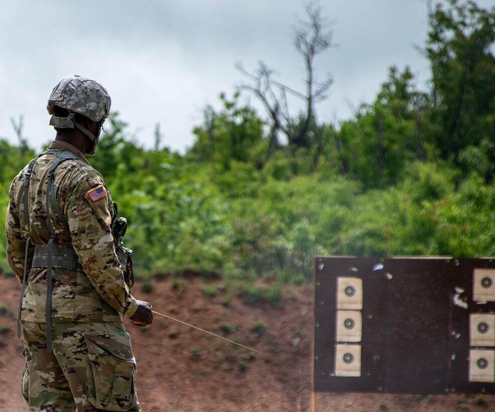 Individual weapons qualification course at Fort Pickett