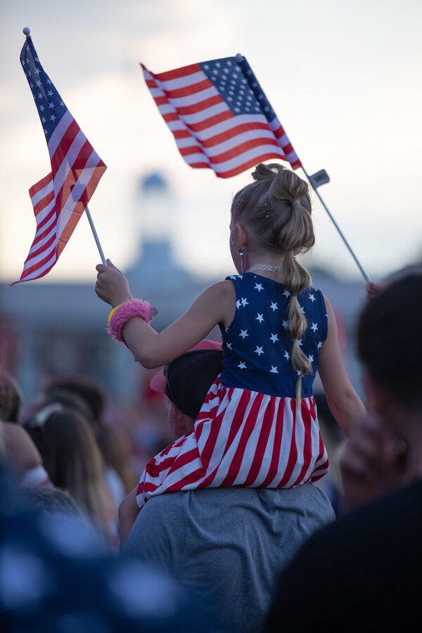 Marine Corps Community Services (MCCS) hosted a celebration of Independence Day at the William Pendleton Thomas Field on Marine Corps Base Camp Lejeune, North Carolina, July 4, 2022. From 1776 to the present day, July fourth has been adopted as the birth of American Independence, later becoming a national holiday in 1870 by Congress. (U.S. Marine Corps photo by Lance Cpl. Trey Michael)