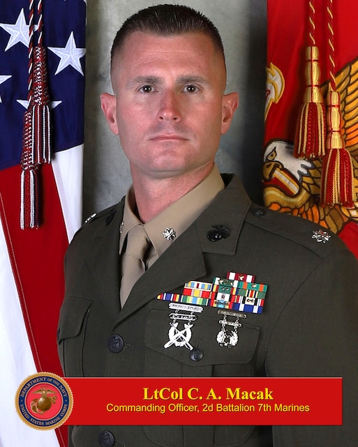 LtCol C. A. Macak > 1st Marine Division > Biography