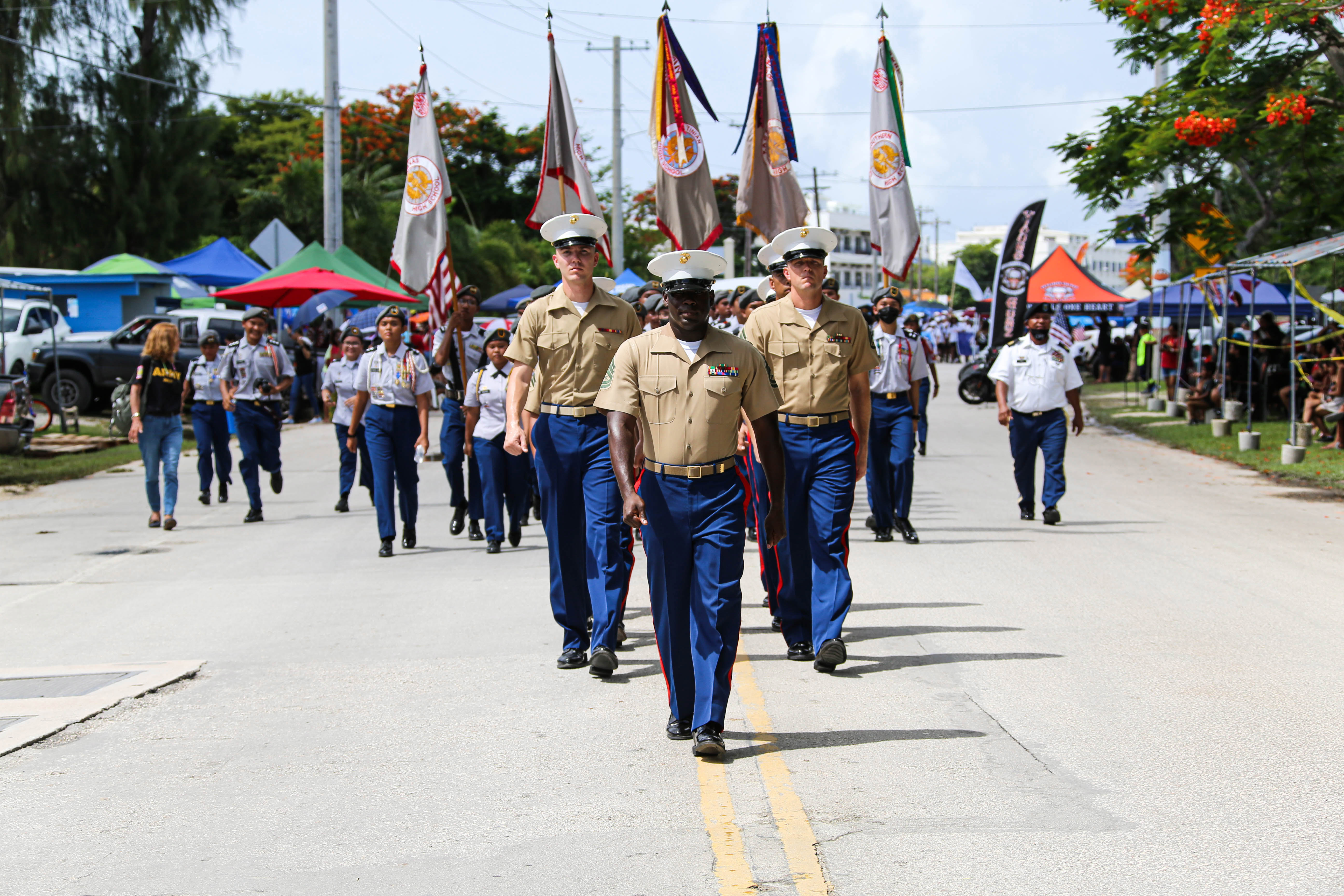 Photo of Marines in a parade