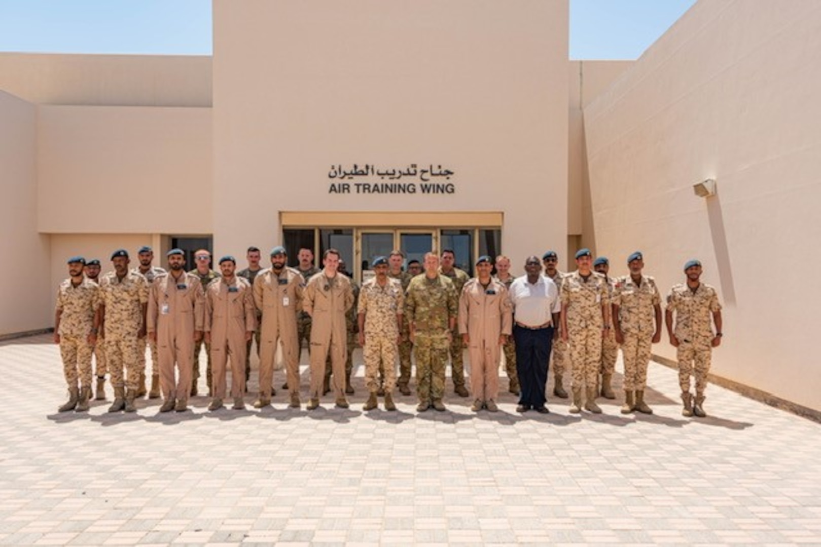 Courtesy photo from Royal Bahraini Air Force of interactions between U.S. Air Force service members and members from the RBAF.