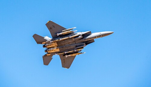 F-15E munitions drop