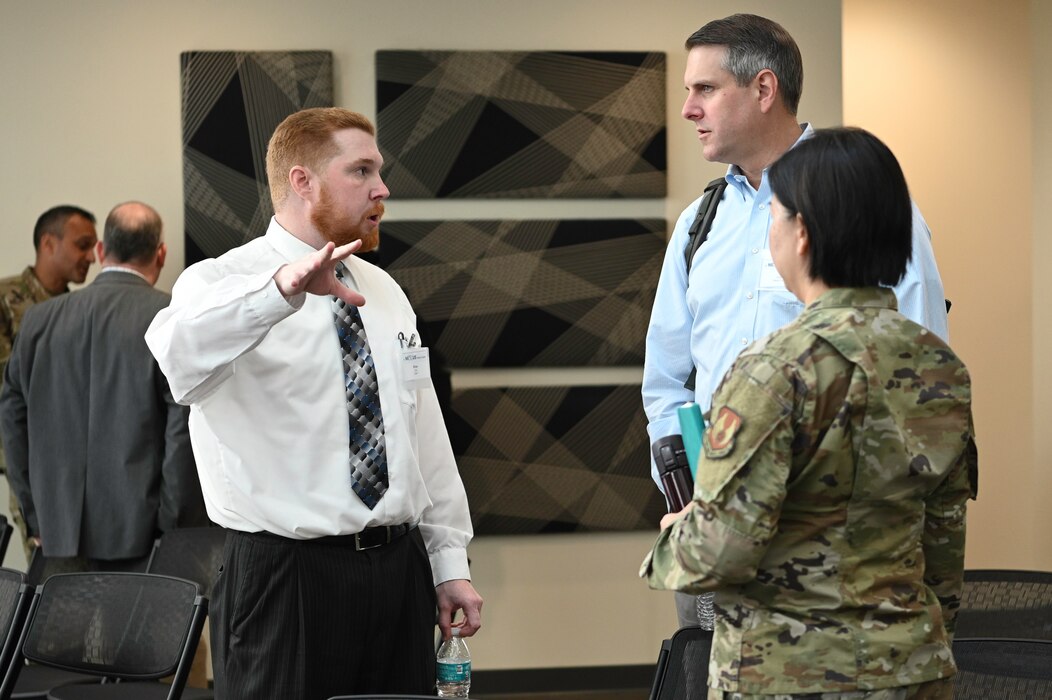 Image of three people