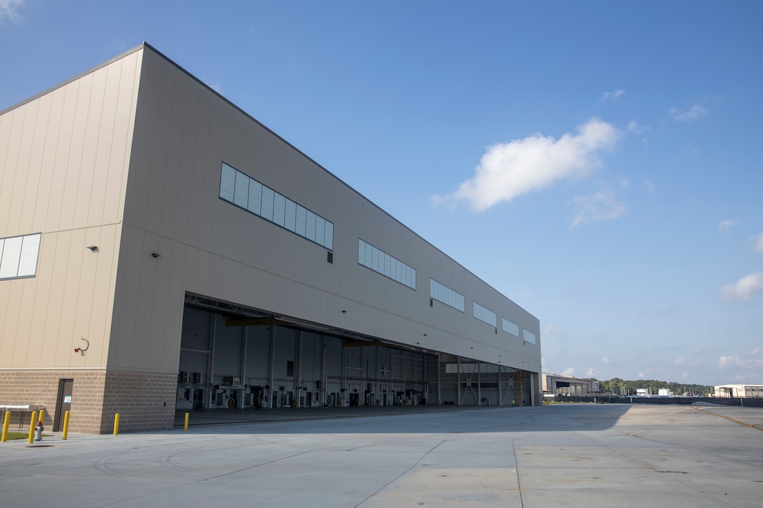 A ribbon cutting ceremony was held to commemorate the opening of Hangar 3090 at Marine Corps Air Station Beaufort, S.C. on July 7, 2022. Hangar 3090 will be the new home of Marine Fighter Attack Training Squadron 501 and set the standard for future F-35B squadrons at MCAS Beaufort. (U.S. Marine Corps Video By Cpl. Aidan Parker)