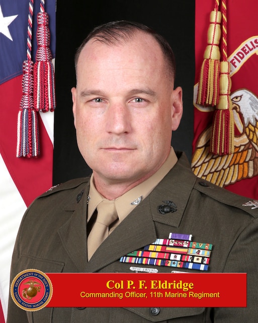 Colonel Patrick F. Eldridge > 1st Marine Division > Biography