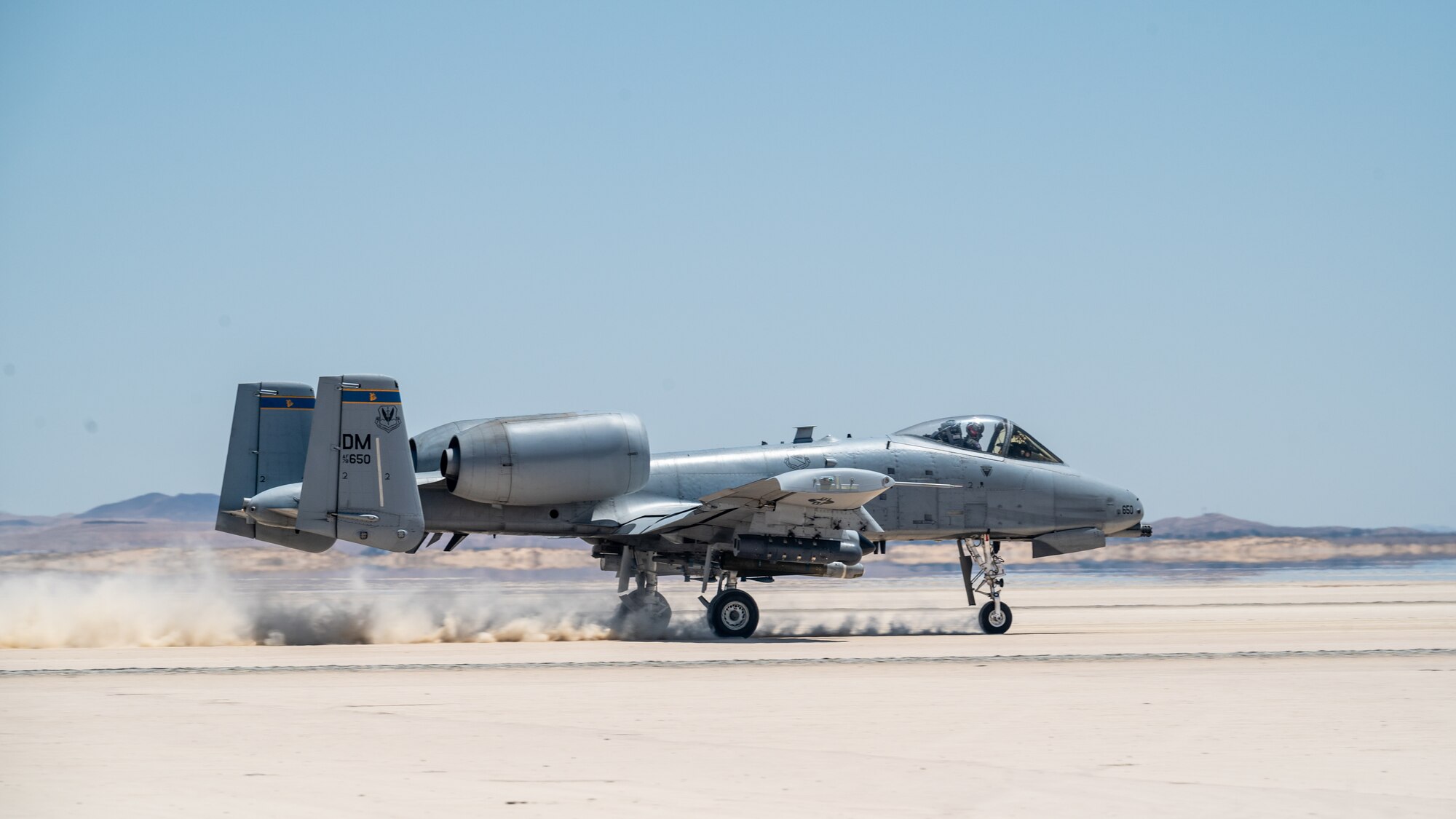 A jet takes off for flight.