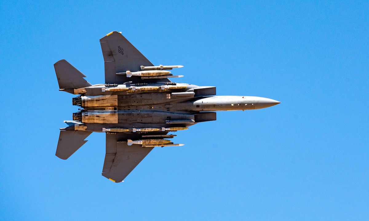 F-15E munitions drop