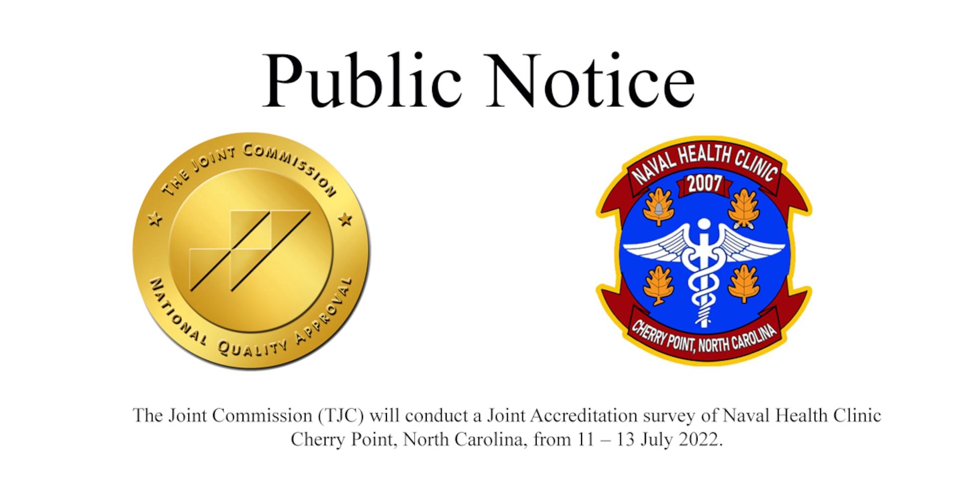 The Joint Commission Public Notice > 51st Medical Group Osan Air Base