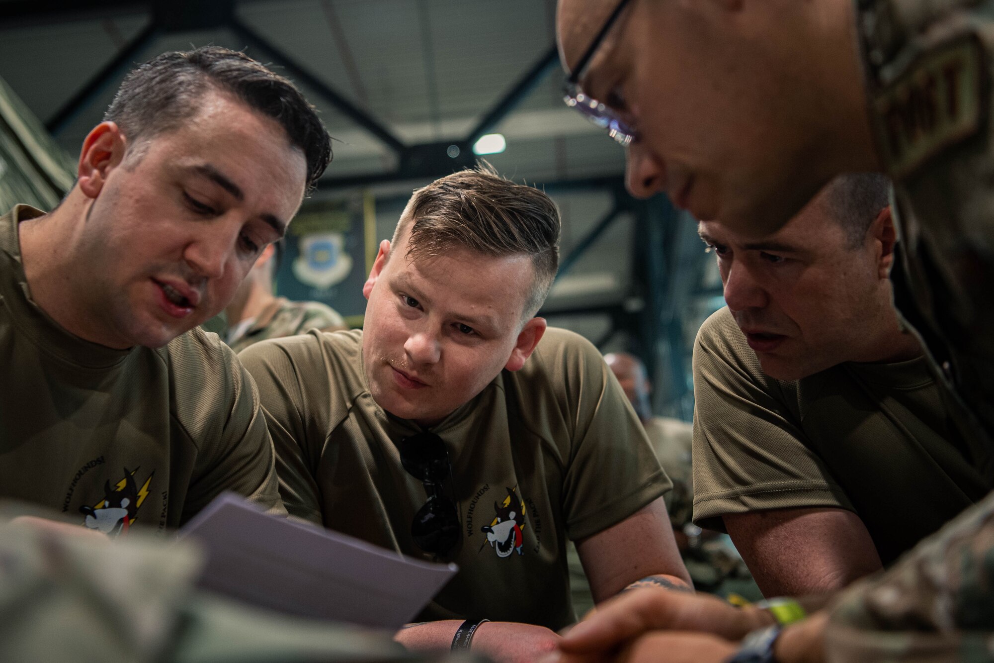 Airmen take a knowledge test