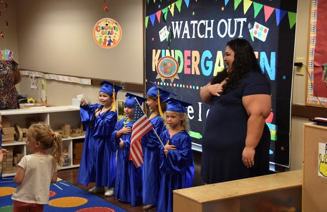 NAS Whiting Field CYP Children graduation ceremony before entering kindergarten.