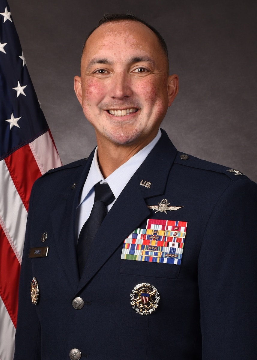 Col. John Dines, 90th Mission Support Group commander, official photo F.E. Warren Air Force Base, Wyo., June 28, 2022.