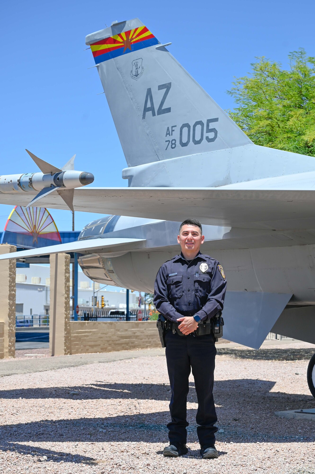 Senior Airman Fernando Hernandez, a 162nd Force Support Squadron food service shift leader, is being hailed as a hero in his local community for saving the life of a 14-year-old boy this week. Hernandez is a part-time, drill-status Guardsman with the 162nd Wing in Tucson, and he also serves as a full-time police officer with the Nogales Police Department NPD in southern Arizona.