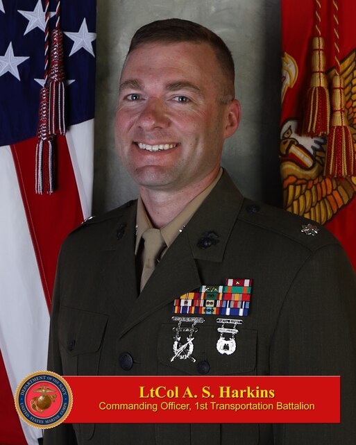 Lieutenant Colonel Andrew S. Harkins > 1st Marine Logistics Group > Leaders