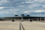 A U.S. Air Force B-2 Spirit, assigned to the 509th Bomb Wing, Whiteman Air Force Base, Missouri, arrives in support of a Bomber Task Force training exercise at Royal Australian Air Force Base Amberley, Australia, July 10, 2022.