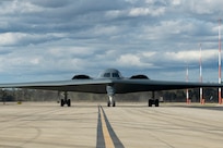 A U.S. Air Force B-2 Spirit, assigned to the 509th Bomb Wing, Whiteman Air Force Base, Missouri, arrives in support of a Bomber Task Force training exercise at Royal Australian Air Force Base Amberley, Australia, July 10, 2022.