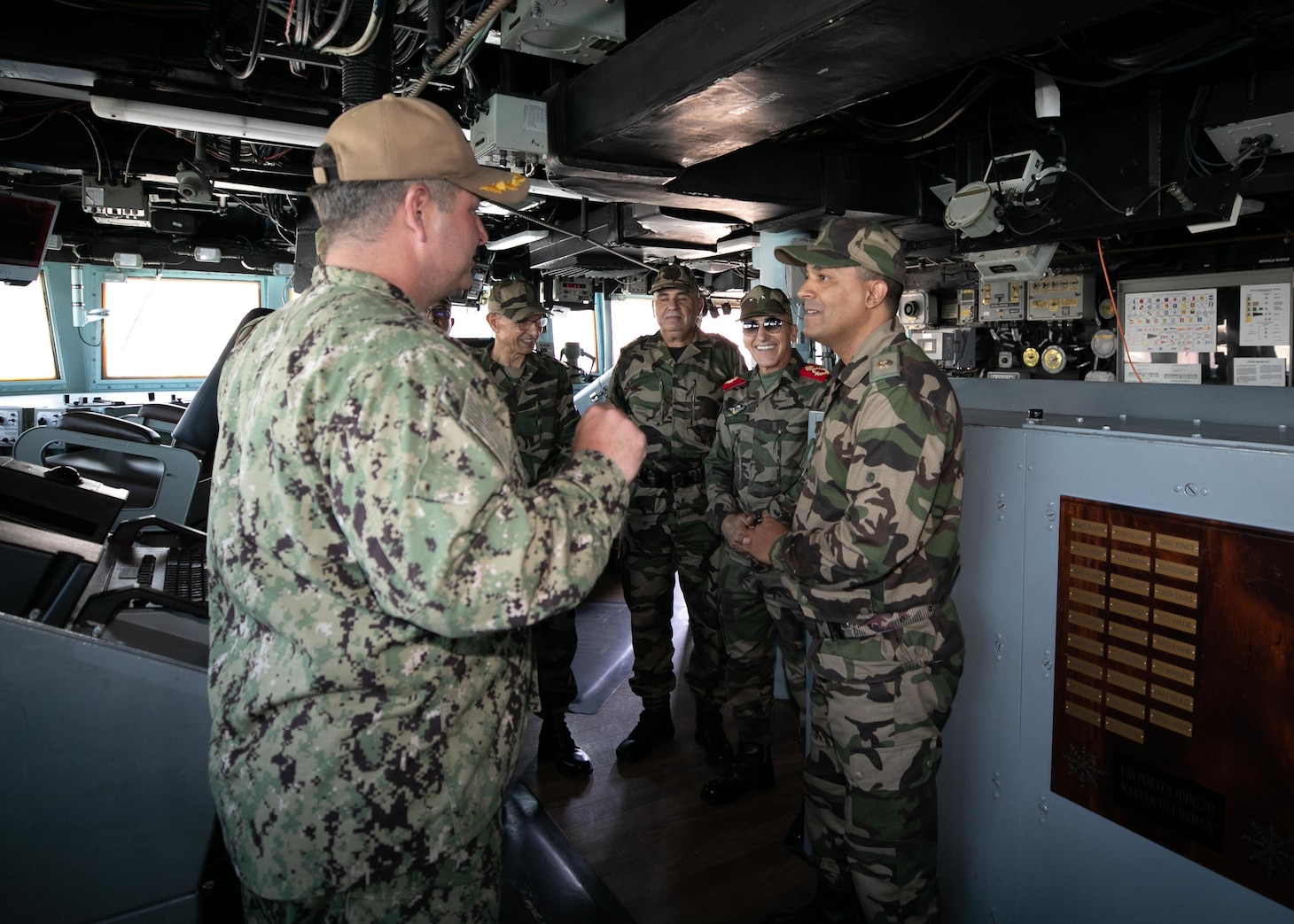 U.S. Naval Forces Africa leaders host Royal Moroccan Navy leaders