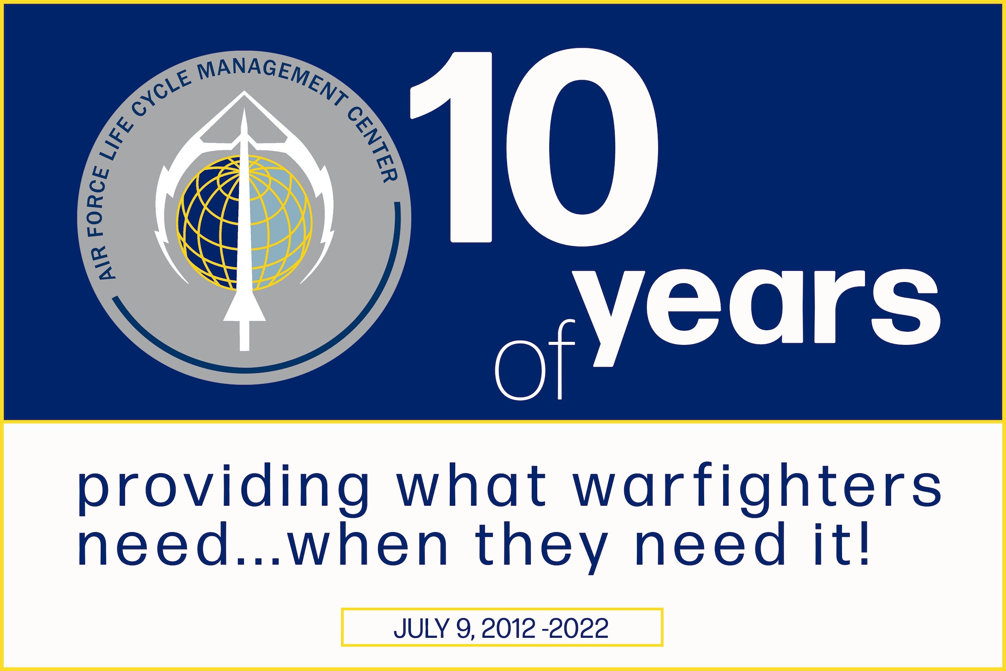 A decade of providing what the warfighters need...when they need