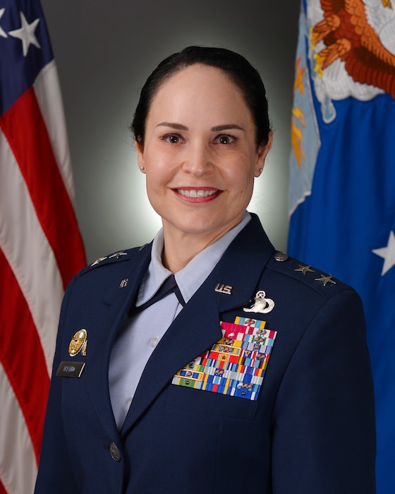 This is the official portrait of Maj. Gen. Alice Ward Trevino.