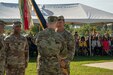 U.S. Central Command's Commander, Gen. Michael E. Kurilla, passes the U.S. Army Central colors to incoming USARCENT's Commanding General, Lt. Gen. Patrick D. Frank, during the change of command ceremony at Patton Hall's Lucky Park, Shaw Air Force Base, S.C., July 7, 2022. During the ceremony, Frank assumed command from outgoing Commanding General, Lt. Gen. Ronald P. Clark